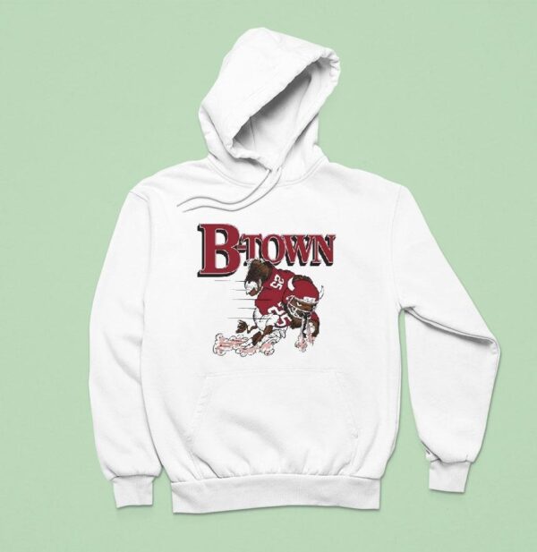 B Town Indiana Hoosiers Mascot Football Hoodie