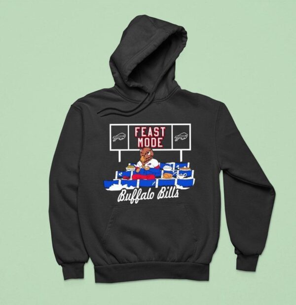 Buffalo Bills Football Mascot Eating Feast Mode Hoodie