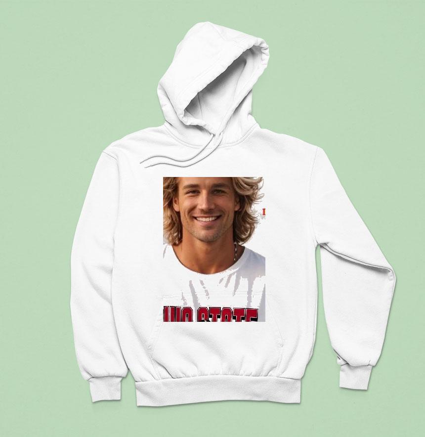 Caleb Downs Ohio State Caricature Cartoon Hoodie Caleb Downs Ohio State Caricature Cartoon Hoodie