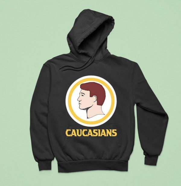 Caucasians Style Washington Commanders Logo Parody Hoodie