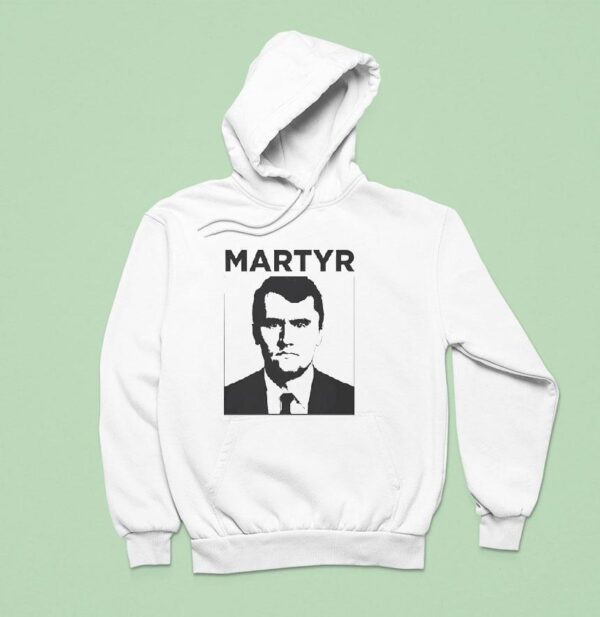 Charlie Kirk Martyr Portrai Hoodie