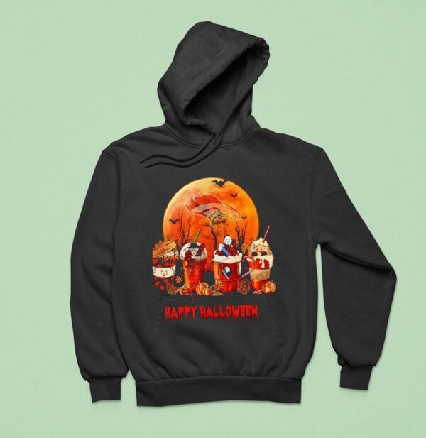 Denver Broncos Happy Halloween Coffee Hoodie