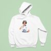 Diana Princess Of Wales Wearing A Leeds United Home Football Hoodie