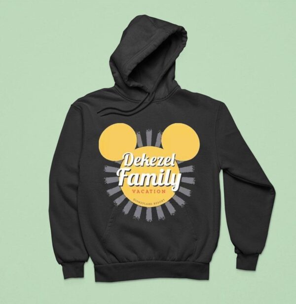 Disneyland Mickey Mouse Dekezel Family Sunburst Family Vacation Hoodie