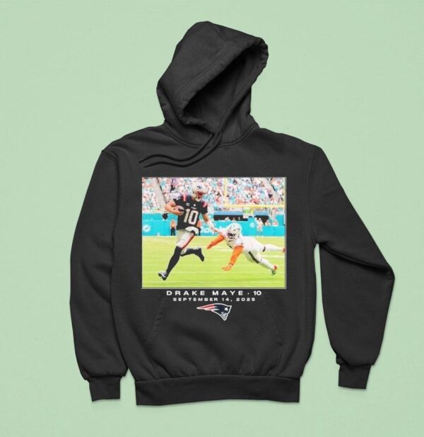 Drake Maye New England Patriots Nfl Flash Features Week September Hoodie