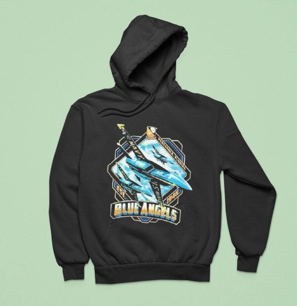Flight Deck Naval Aviation Blue Angels Flash Hoodie