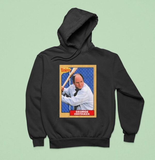 George Costanza Yankees Baseball Card Hoodie