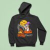 Ghost Excavator Construction Halloween Hoodie