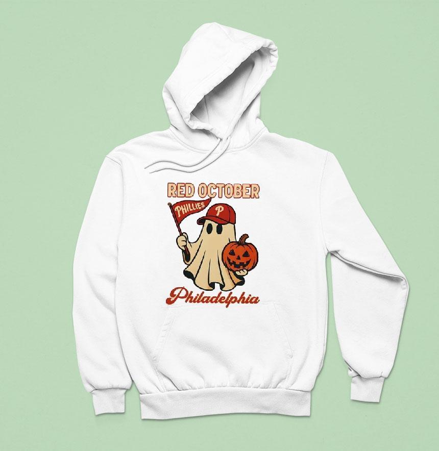 Ghost Red October Philadelphia Phillies Halloween Hoodie Ghost Red October Philadelphia Phillies Halloween Hoodie