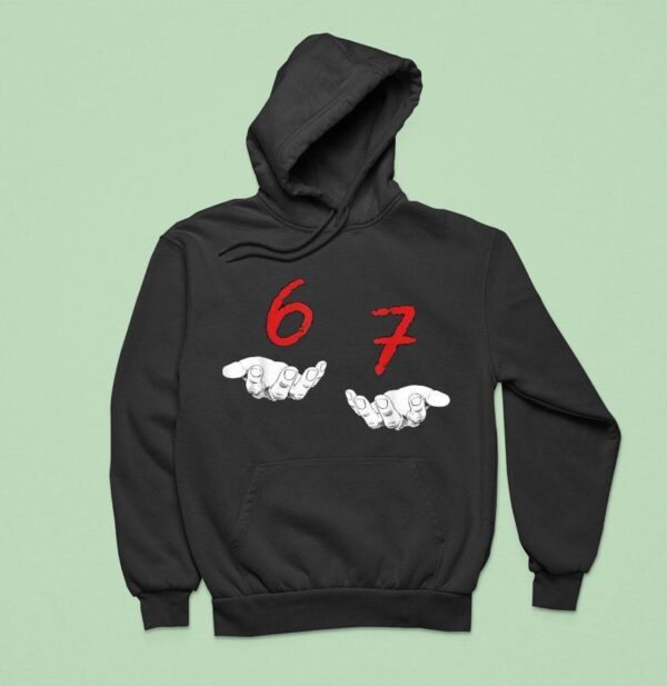 Hands Six Seven Gen Alpha Slang Hoodie