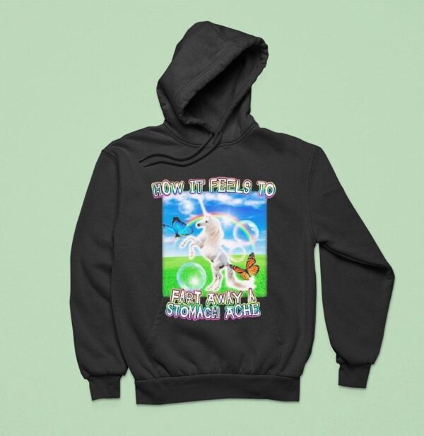 How It Feels To Fart Away A Stomach Ache Horse Hoodie
