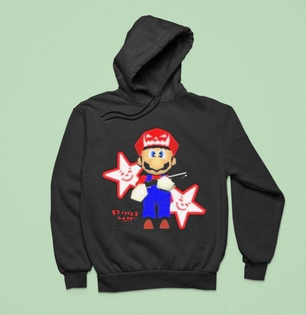 Italian Plumber Mario Gun Hoodie