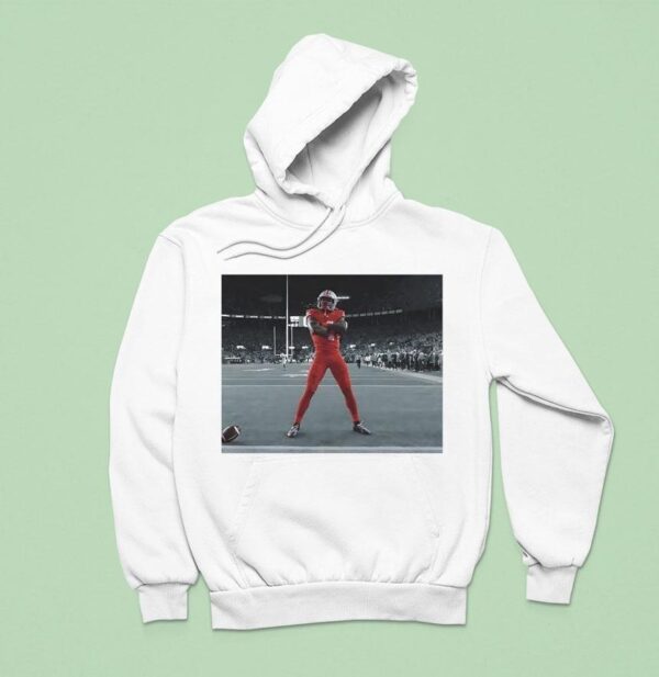 Jeremiah Smith Ohio State Buckeyes Football Photo Hoodie