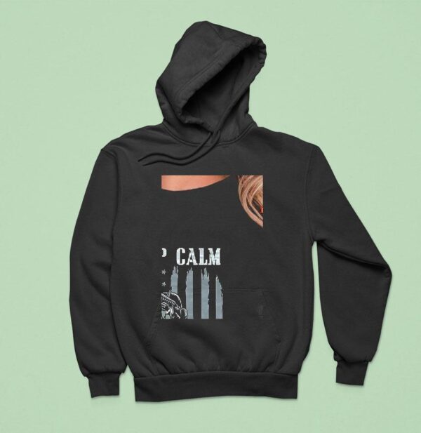 Keep Calm Stay Safe Statue Of Liberty Mask Toile Hoodie