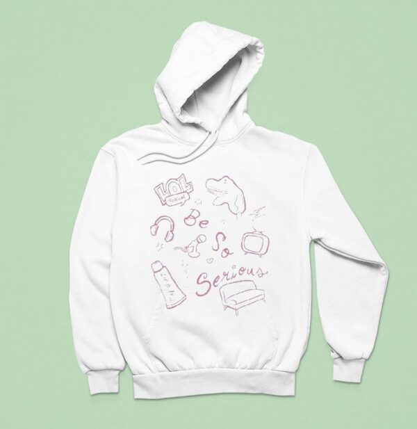 Lol Podcast Sketch Serious Hoodie
