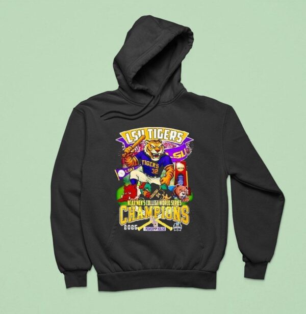 Lsu Tigers Mascot Ncaa Men S College World Series Champions Hoodie