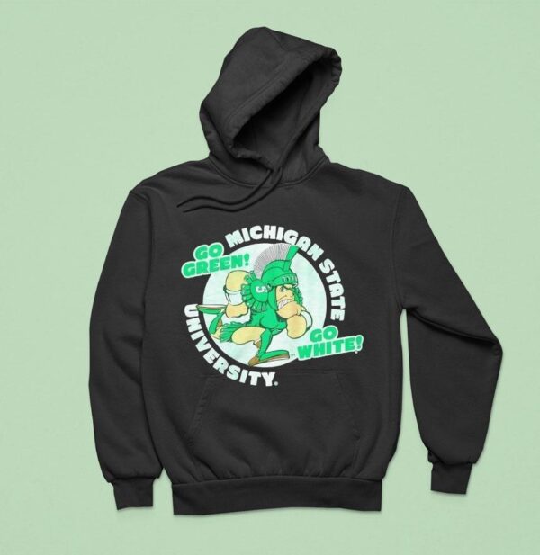 Michigan State Spartans University Go Green Go White Hoodie