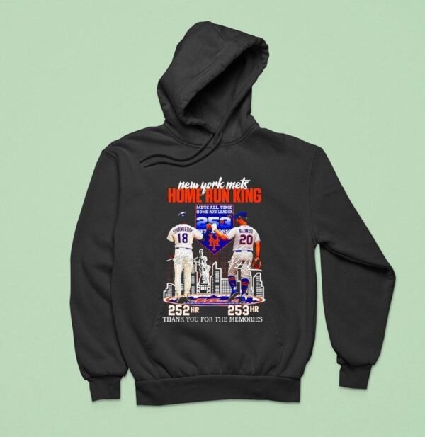 New York Mets Home Run King Darryl Strawberry X Pete Alonso Signature Thank You For The Memories Hoodie
