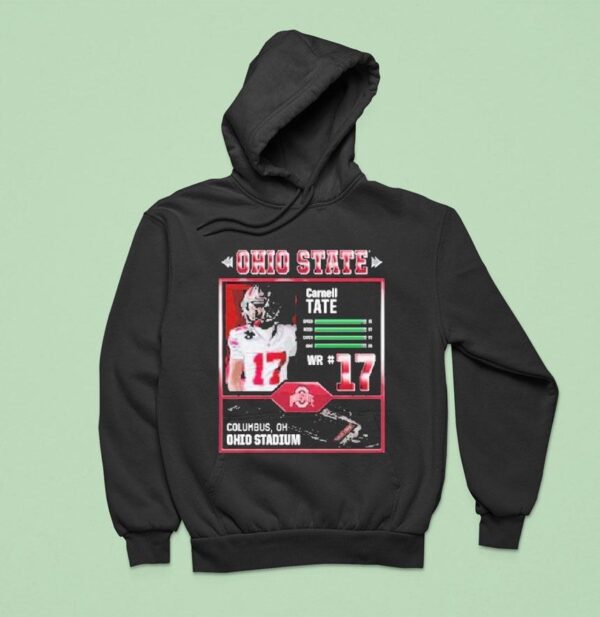 Ohio State Buckeyes Carnell Tate Wr Columbus Oh Ohio Stadium Hoodie