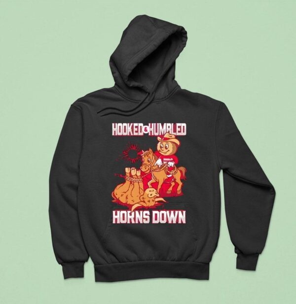 Ohio State Buckeyes Hooked And Humbled Horns Down Hoodie