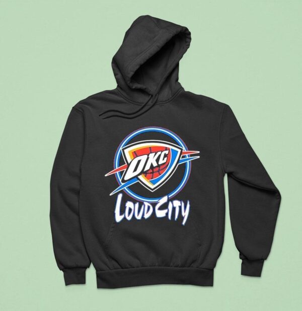 Oklahoma City Thunder Loud City Logo Hoodie