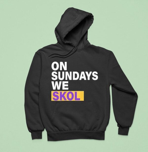 On Sundays We Skol Jj Mccarthy Minnesota Vikings Hoodie