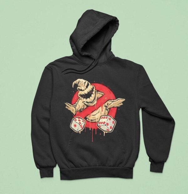 Oogie Boogie From The Nightmare Before Christmas In The Style Of The Ghostbusters Logo Hoodie