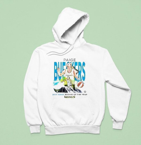 Paige Bueckers Dallas Wings Basketball Wnba Rookie Of The Year Hoodie