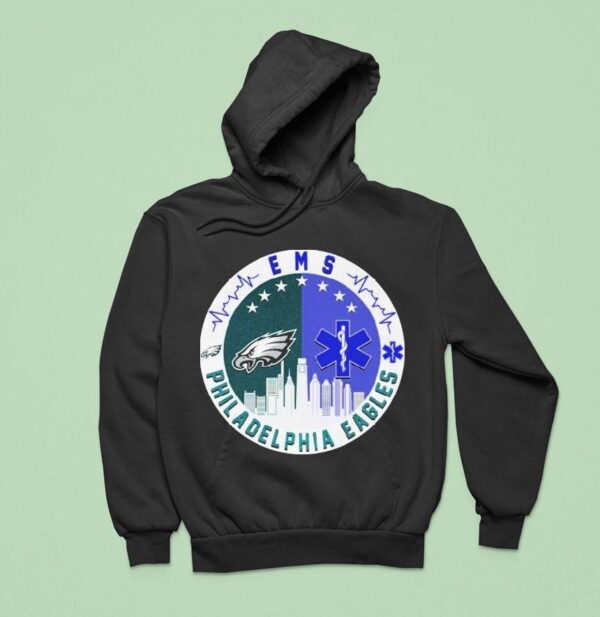 Philadelphia Eagles Philly X Ems Emergency Medical Services Hoodie