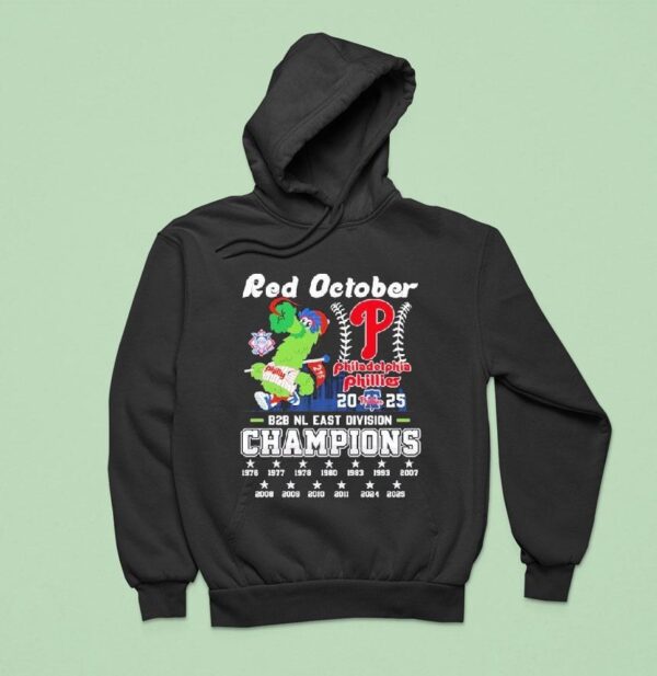 Philadelphia Phillies Red October Bb Nl East Division Champions Masco Hoodie