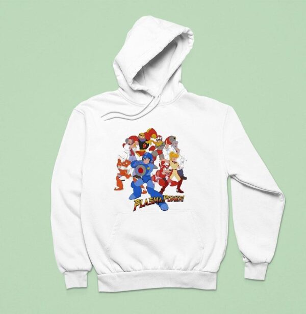 Plasma Power Mega Man Characters Hoodie