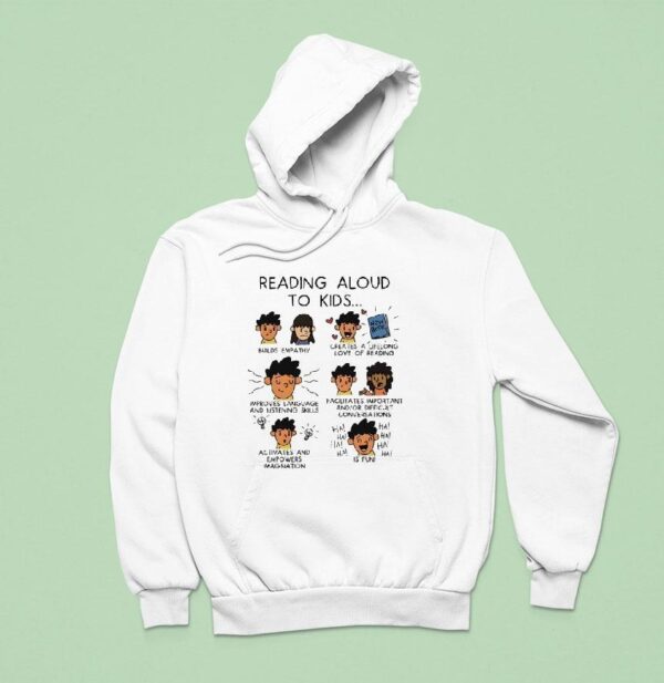 Reading Aloud To Kids Cartoon Hoodie