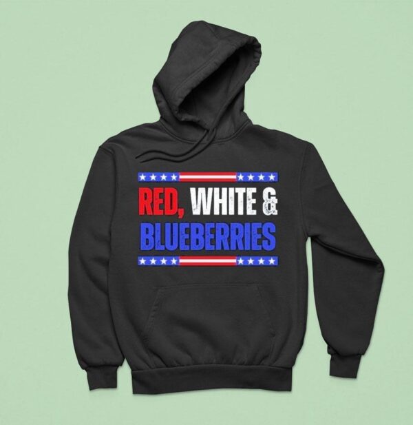 Red White And Blueberries Charlie Kirk Hoodie