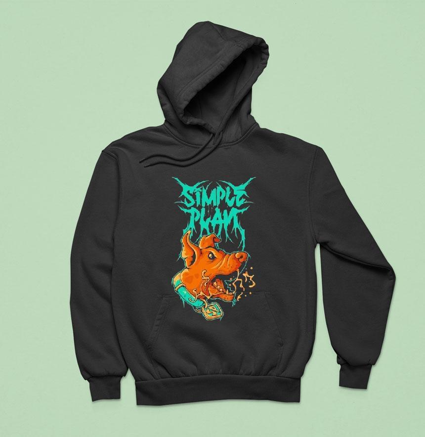 Simple Plan Dog Halloween Hoodie Simple Plan Dog Halloween Hoodie