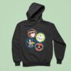 Skeleton Ghost Bat Bewitching Halloween Hoodie