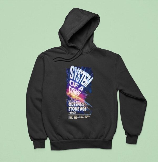 System Of A Down Queen Of The Stone Age Acid Bath Uk Europe Tour Dates Hoodie
