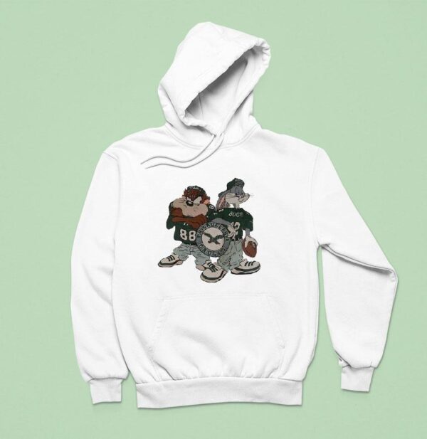 Taz And Bugs Bunny Of Looney Tunes Philadelphia Eagles Football Hoodie