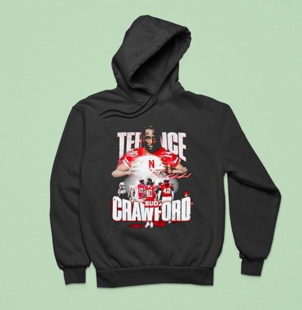 Terence Crawford Bud Nebraska Cornhuskers Football Signature Hoodie