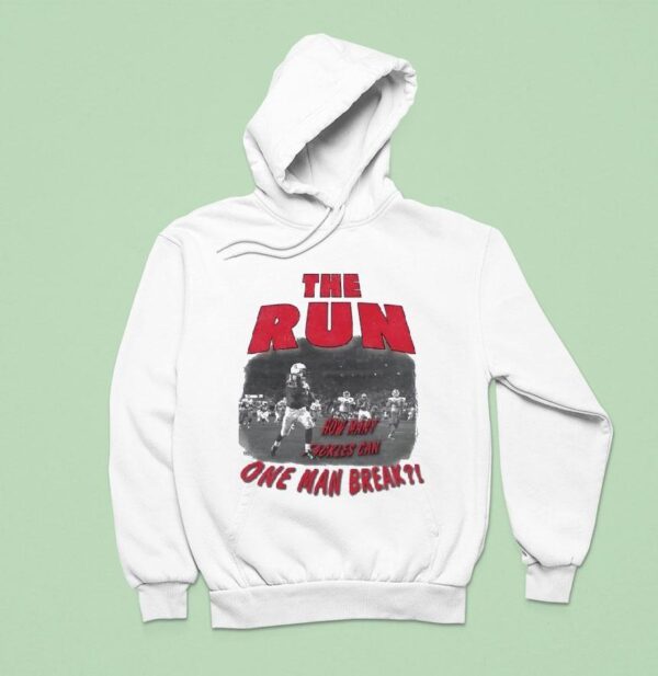 The Run How Many Tackles Can One Man Break Nebraska Cornhuskers Football Hoodie