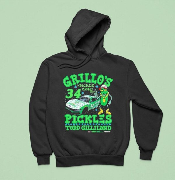 Todd Gilliland Front Row Motorsports Grillo S Pickles Nascar Hoodie