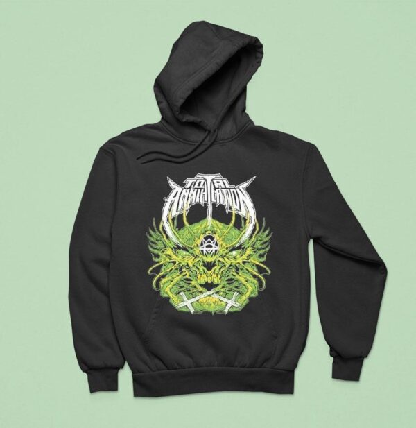 Total Annihilation Green Skull Hoodie
