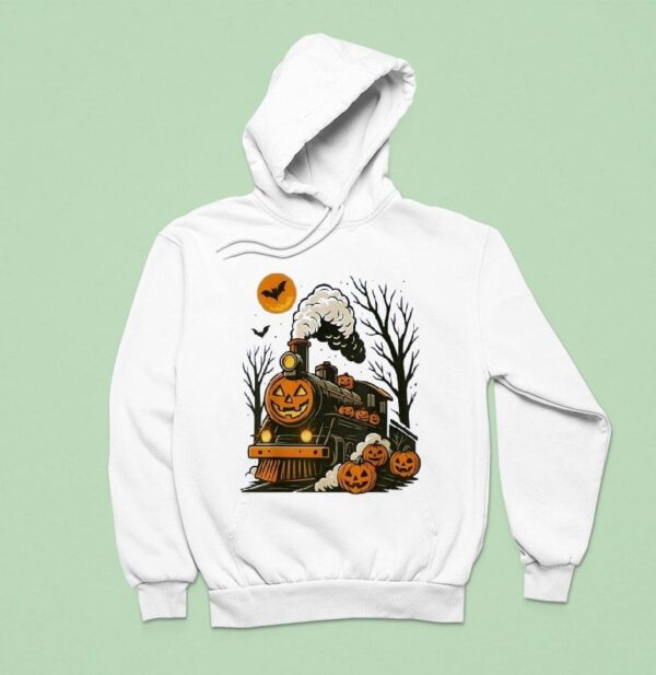 Trains Pumpkin Halloween Hoodie