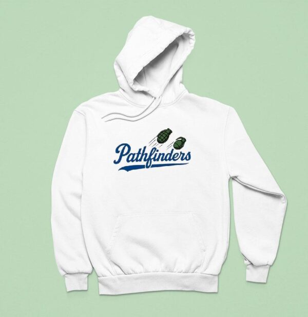Two Hand Grenades Pathfinders Style Los Angeles Dodgers Logo Parody Hoodie
