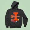 University Of Illinois Fighting Illini Logo And Mascot Cockblocked Hoodie