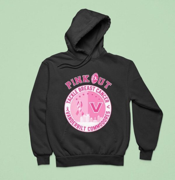 Vanderbilt Commodores Pink Out Tackle Breast Cancer Hoodie