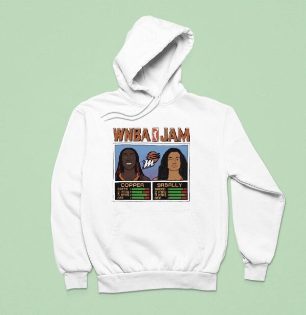 Wnba Jam Kahleah Copper And Satou Sabally Phoenix Mercury Basketball Hoodie