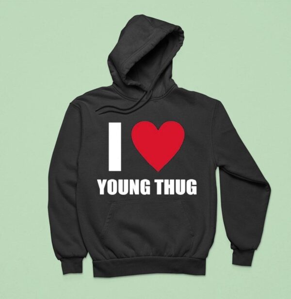 Yak Gotti Wearing I Love Young Thug Hoodie