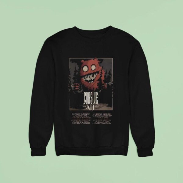 Ajj Midwest And Northeast American Dec Tour Cursive Sweatshirt