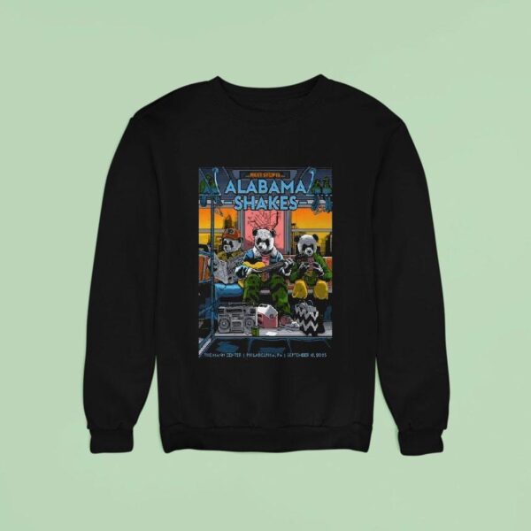 Alabama Shakes The Mann Center In Philadelphia Pa Sep Tour Panda Sweatshirt