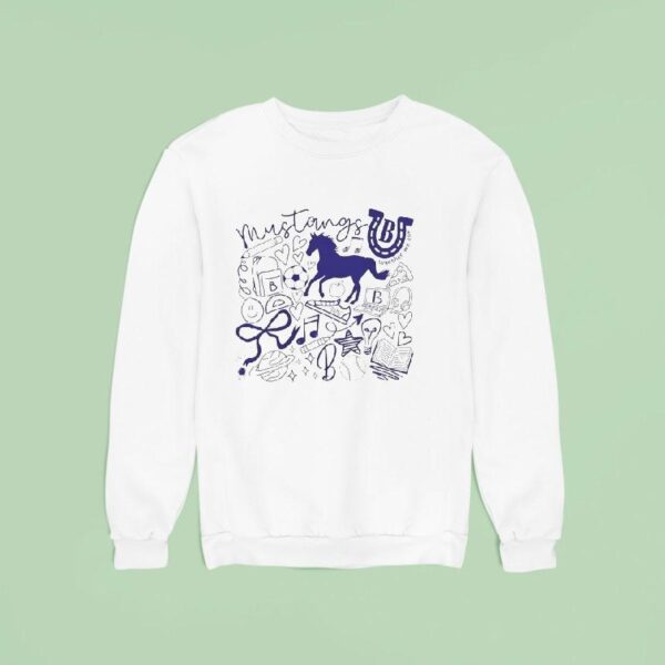 Bane Mustangs Doodle Together We Can Sweatshirt
